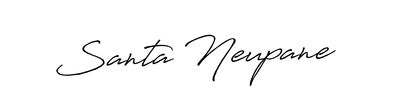 Make a beautiful signature design for name Santa Neupane. Use this online signature maker to create a handwritten signature for free. Santa Neupane signature style 7 images and pictures png