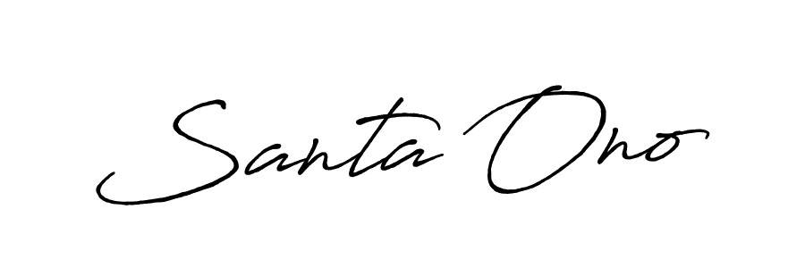 Similarly Antro_Vectra_Bolder is the best handwritten signature design. Signature creator online .You can use it as an online autograph creator for name Santa Ono. Santa Ono signature style 7 images and pictures png