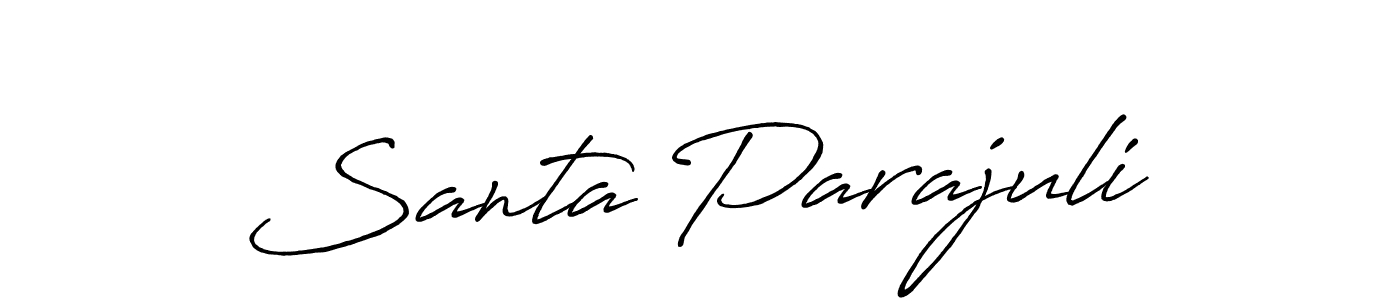 You can use this online signature creator to create a handwritten signature for the name Santa Parajuli. This is the best online autograph maker. Santa Parajuli signature style 7 images and pictures png