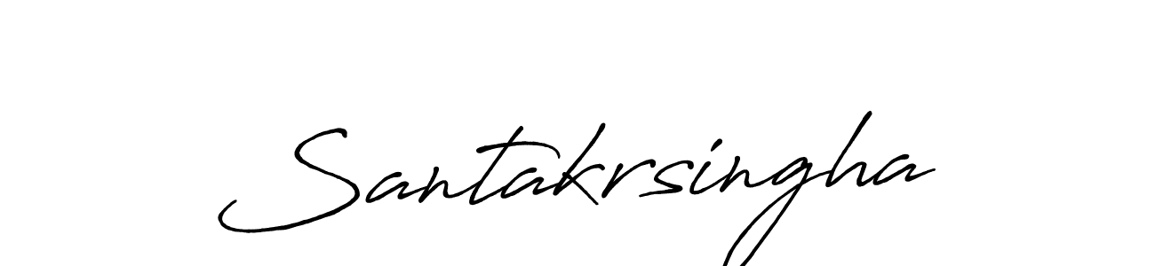 How to make Santakrsingha name signature. Use Antro_Vectra_Bolder style for creating short signs online. This is the latest handwritten sign. Santakrsingha signature style 7 images and pictures png