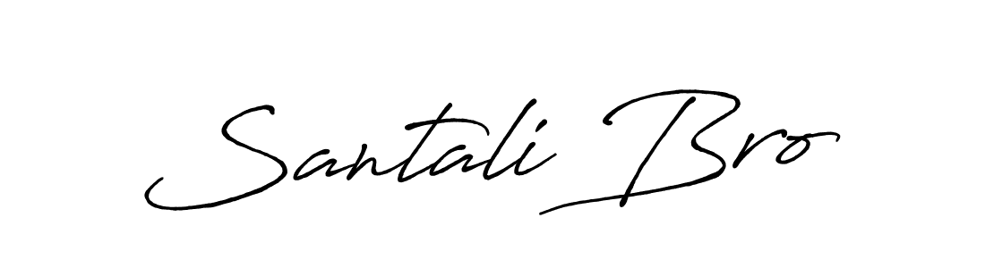 Similarly Antro_Vectra_Bolder is the best handwritten signature design. Signature creator online .You can use it as an online autograph creator for name Santali Bro. Santali Bro signature style 7 images and pictures png