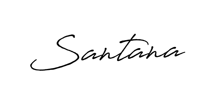 Santana stylish signature style. Best Handwritten Sign (Antro_Vectra_Bolder) for my name. Handwritten Signature Collection Ideas for my name Santana. Santana signature style 7 images and pictures png