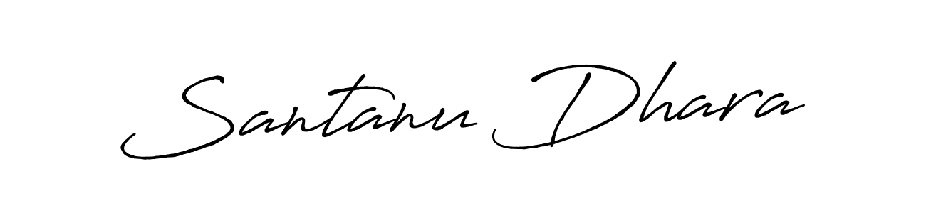 How to make Santanu Dhara name signature. Use Antro_Vectra_Bolder style for creating short signs online. This is the latest handwritten sign. Santanu Dhara signature style 7 images and pictures png