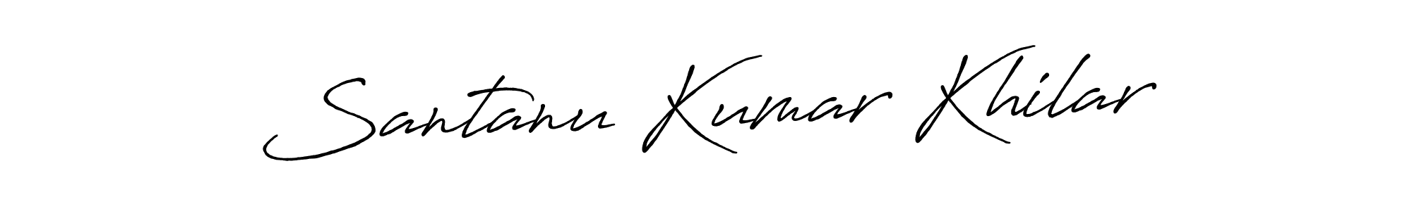 Use a signature maker to create a handwritten signature online. With this signature software, you can design (Antro_Vectra_Bolder) your own signature for name Santanu Kumar Khilar. Santanu Kumar Khilar signature style 7 images and pictures png