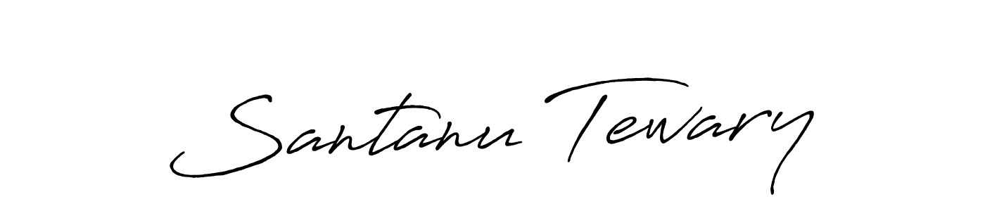 Santanu Tewary stylish signature style. Best Handwritten Sign (Antro_Vectra_Bolder) for my name. Handwritten Signature Collection Ideas for my name Santanu Tewary. Santanu Tewary signature style 7 images and pictures png