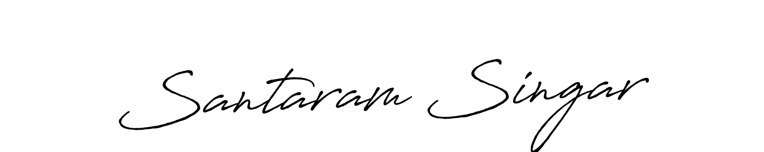 if you are searching for the best signature style for your name Santaram Singar. so please give up your signature search. here we have designed multiple signature styles  using Antro_Vectra_Bolder. Santaram Singar signature style 7 images and pictures png
