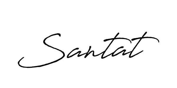 How to make Santat signature? Antro_Vectra_Bolder is a professional autograph style. Create handwritten signature for Santat name. Santat signature style 7 images and pictures png