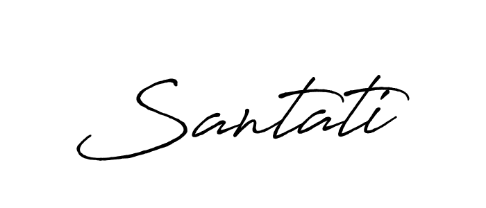 Santati stylish signature style. Best Handwritten Sign (Antro_Vectra_Bolder) for my name. Handwritten Signature Collection Ideas for my name Santati. Santati signature style 7 images and pictures png