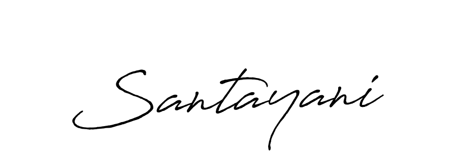 Create a beautiful signature design for name Santayani. With this signature (Antro_Vectra_Bolder) fonts, you can make a handwritten signature for free. Santayani signature style 7 images and pictures png