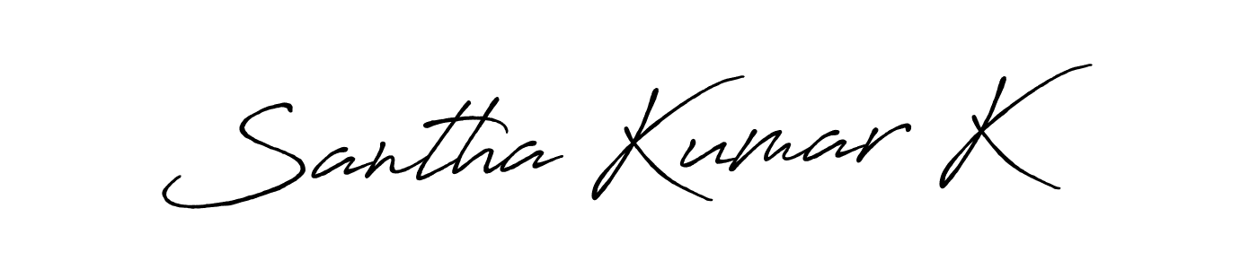 Make a short Santha Kumar K signature style. Manage your documents anywhere anytime using Antro_Vectra_Bolder. Create and add eSignatures, submit forms, share and send files easily. Santha Kumar K signature style 7 images and pictures png