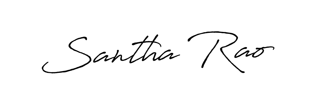 How to make Santha Rao name signature. Use Antro_Vectra_Bolder style for creating short signs online. This is the latest handwritten sign. Santha Rao signature style 7 images and pictures png