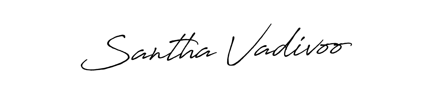 Similarly Antro_Vectra_Bolder is the best handwritten signature design. Signature creator online .You can use it as an online autograph creator for name Santha Vadivoo. Santha Vadivoo signature style 7 images and pictures png