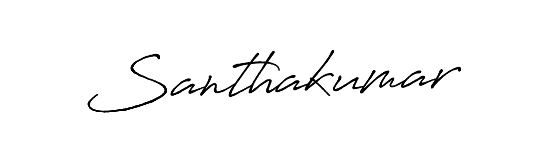 Make a beautiful signature design for name Santhakumar. With this signature (Antro_Vectra_Bolder) style, you can create a handwritten signature for free. Santhakumar signature style 7 images and pictures png