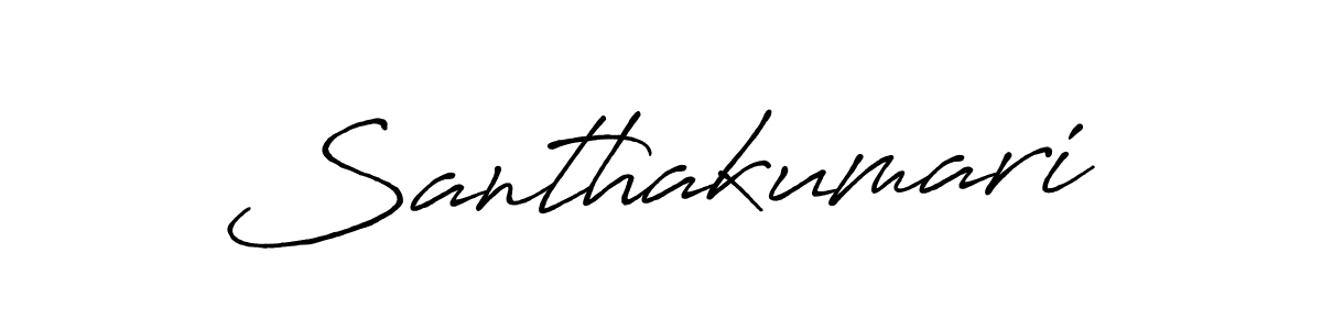 Create a beautiful signature design for name Santhakumari. With this signature (Antro_Vectra_Bolder) fonts, you can make a handwritten signature for free. Santhakumari signature style 7 images and pictures png
