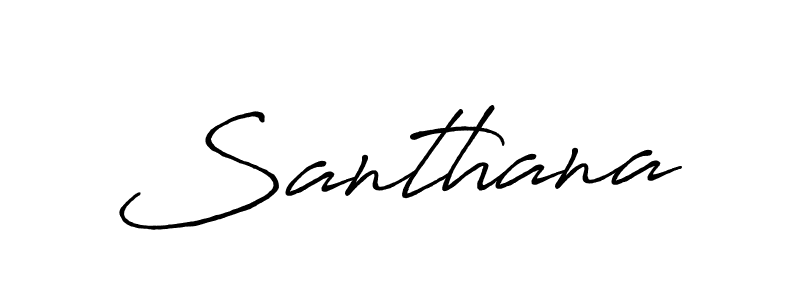 Design your own signature with our free online signature maker. With this signature software, you can create a handwritten (Antro_Vectra_Bolder) signature for name Santhana. Santhana signature style 7 images and pictures png