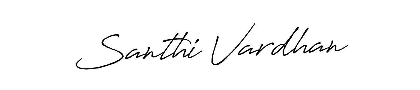 You should practise on your own different ways (Antro_Vectra_Bolder) to write your name (Santhi Vardhan) in signature. don't let someone else do it for you. Santhi Vardhan signature style 7 images and pictures png