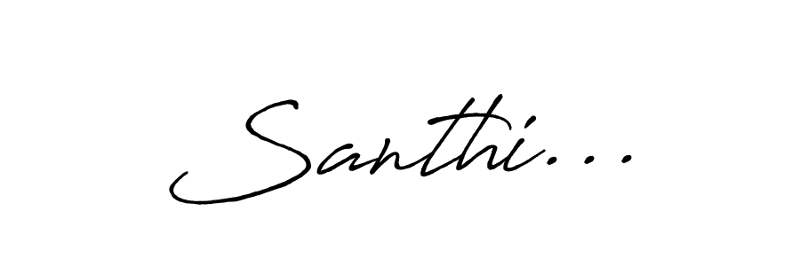 if you are searching for the best signature style for your name Santhi.... so please give up your signature search. here we have designed multiple signature styles  using Antro_Vectra_Bolder. Santhi... signature style 7 images and pictures png