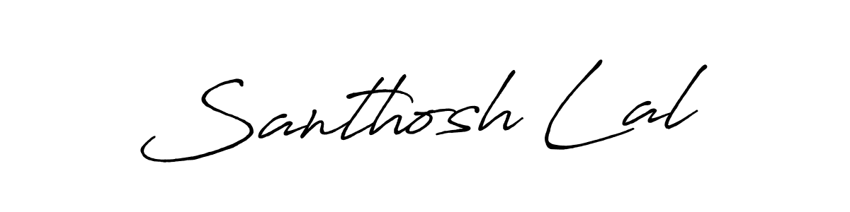 Also we have Santhosh Lal name is the best signature style. Create professional handwritten signature collection using Antro_Vectra_Bolder autograph style. Santhosh Lal signature style 7 images and pictures png