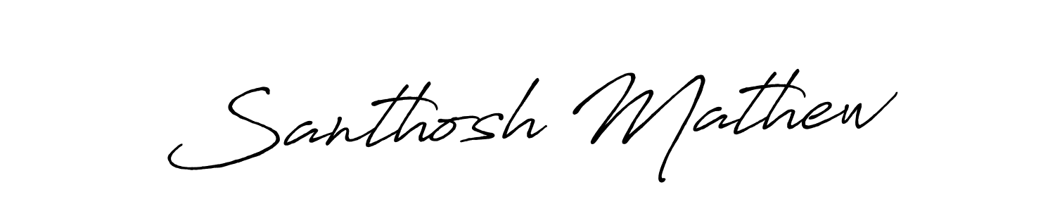 Once you've used our free online signature maker to create your best signature Antro_Vectra_Bolder style, it's time to enjoy all of the benefits that Santhosh Mathew name signing documents. Santhosh Mathew signature style 7 images and pictures png
