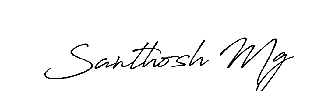 How to Draw Santhosh Mg signature style? Antro_Vectra_Bolder is a latest design signature styles for name Santhosh Mg. Santhosh Mg signature style 7 images and pictures png