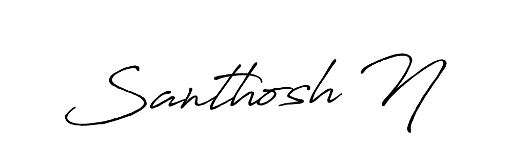 Also we have Santhosh N name is the best signature style. Create professional handwritten signature collection using Antro_Vectra_Bolder autograph style. Santhosh N signature style 7 images and pictures png