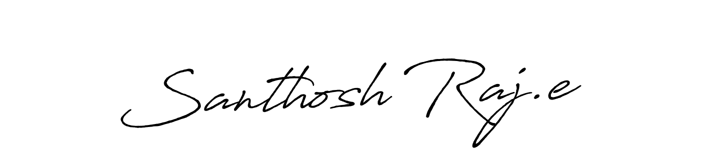How to make Santhosh Raj.e signature? Antro_Vectra_Bolder is a professional autograph style. Create handwritten signature for Santhosh Raj.e name. Santhosh Raj.e signature style 7 images and pictures png