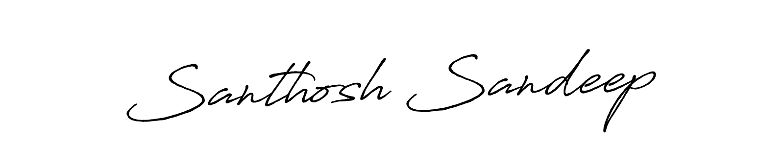 Make a beautiful signature design for name Santhosh Sandeep. Use this online signature maker to create a handwritten signature for free. Santhosh Sandeep signature style 7 images and pictures png