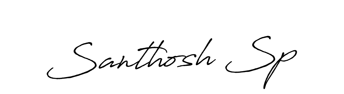 Antro_Vectra_Bolder is a professional signature style that is perfect for those who want to add a touch of class to their signature. It is also a great choice for those who want to make their signature more unique. Get Santhosh Sp name to fancy signature for free. Santhosh Sp signature style 7 images and pictures png