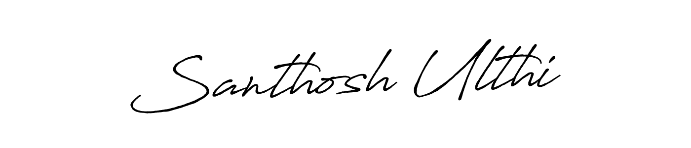 It looks lik you need a new signature style for name Santhosh Ulthi. Design unique handwritten (Antro_Vectra_Bolder) signature with our free signature maker in just a few clicks. Santhosh Ulthi signature style 7 images and pictures png