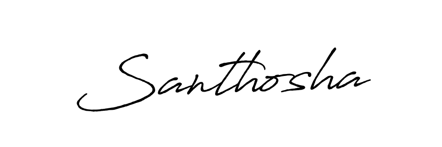 You should practise on your own different ways (Antro_Vectra_Bolder) to write your name (Santhosha) in signature. don't let someone else do it for you. Santhosha signature style 7 images and pictures png