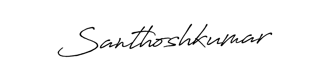 This is the best signature style for the Santhoshkumar name. Also you like these signature font (Antro_Vectra_Bolder). Mix name signature. Santhoshkumar signature style 7 images and pictures png