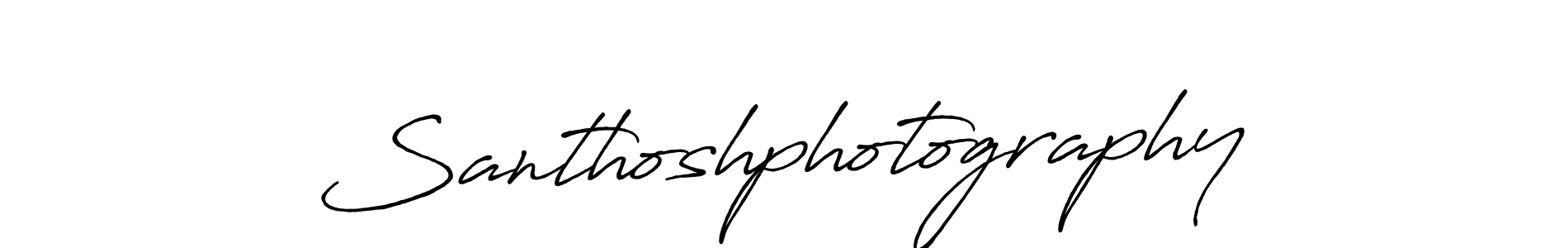 How to make Santhoshphotography signature? Antro_Vectra_Bolder is a professional autograph style. Create handwritten signature for Santhoshphotography name. Santhoshphotography signature style 7 images and pictures png