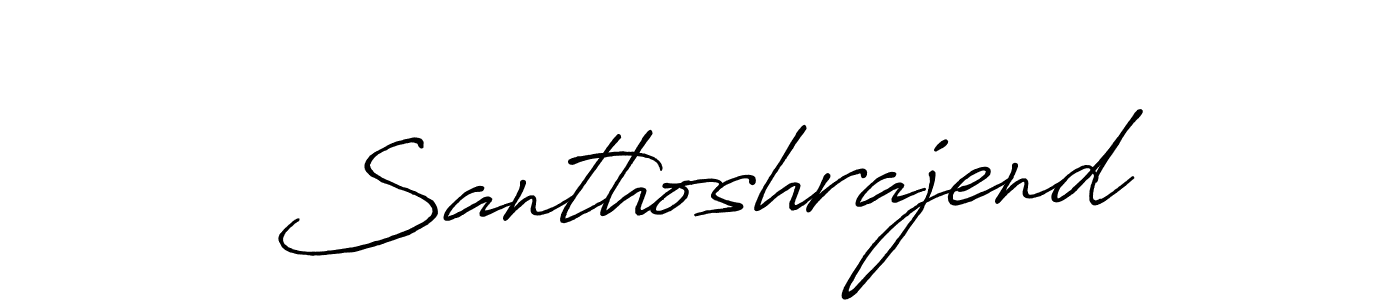 Make a beautiful signature design for name Santhoshrajend. With this signature (Antro_Vectra_Bolder) style, you can create a handwritten signature for free. Santhoshrajend signature style 7 images and pictures png