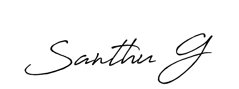 Similarly Antro_Vectra_Bolder is the best handwritten signature design. Signature creator online .You can use it as an online autograph creator for name Santhu G. Santhu G signature style 7 images and pictures png