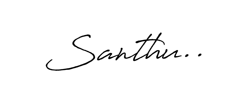 if you are searching for the best signature style for your name Santhu... so please give up your signature search. here we have designed multiple signature styles  using Antro_Vectra_Bolder. Santhu.. signature style 7 images and pictures png