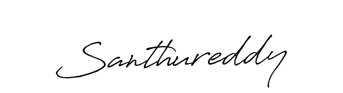 Also we have Santhureddy name is the best signature style. Create professional handwritten signature collection using Antro_Vectra_Bolder autograph style. Santhureddy signature style 7 images and pictures png