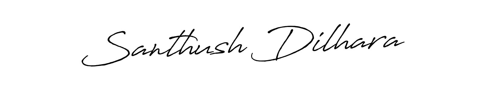 if you are searching for the best signature style for your name Santhush Dilhara. so please give up your signature search. here we have designed multiple signature styles  using Antro_Vectra_Bolder. Santhush Dilhara signature style 7 images and pictures png