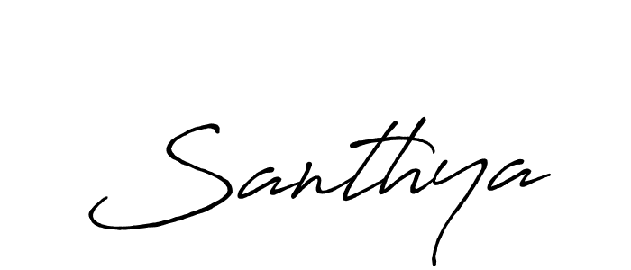 Create a beautiful signature design for name Santhya. With this signature (Antro_Vectra_Bolder) fonts, you can make a handwritten signature for free. Santhya signature style 7 images and pictures png