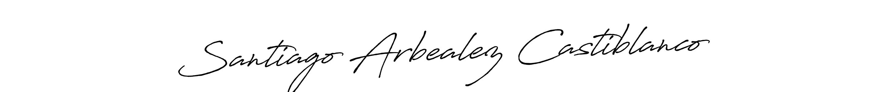 Once you've used our free online signature maker to create your best signature Antro_Vectra_Bolder style, it's time to enjoy all of the benefits that Santiago Arbealez Castiblanco name signing documents. Santiago Arbealez Castiblanco signature style 7 images and pictures png