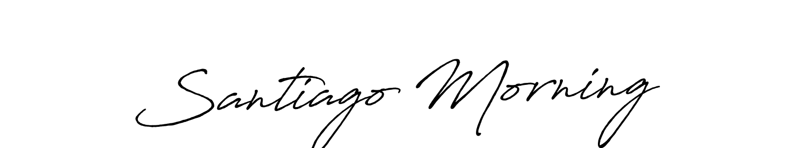 Here are the top 10 professional signature styles for the name Santiago Morning. These are the best autograph styles you can use for your name. Santiago Morning signature style 7 images and pictures png