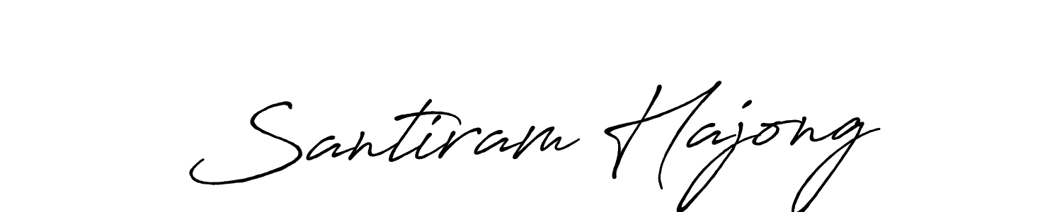 Create a beautiful signature design for name Santiram Hajong. With this signature (Antro_Vectra_Bolder) fonts, you can make a handwritten signature for free. Santiram Hajong signature style 7 images and pictures png