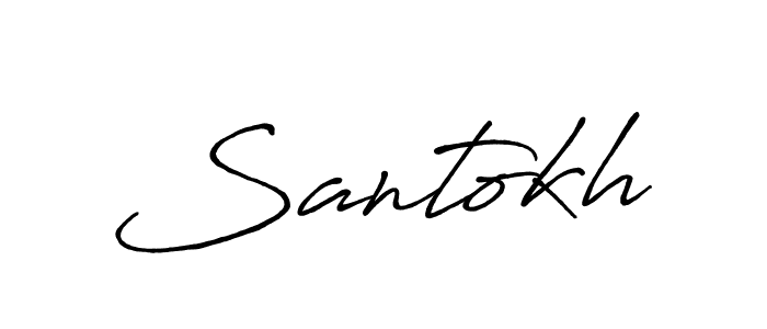 You should practise on your own different ways (Antro_Vectra_Bolder) to write your name (Santokh) in signature. don't let someone else do it for you. Santokh signature style 7 images and pictures png