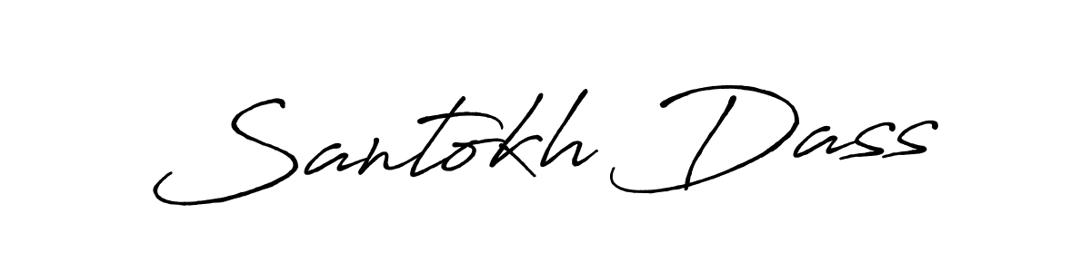 Use a signature maker to create a handwritten signature online. With this signature software, you can design (Antro_Vectra_Bolder) your own signature for name Santokh Dass. Santokh Dass signature style 7 images and pictures png