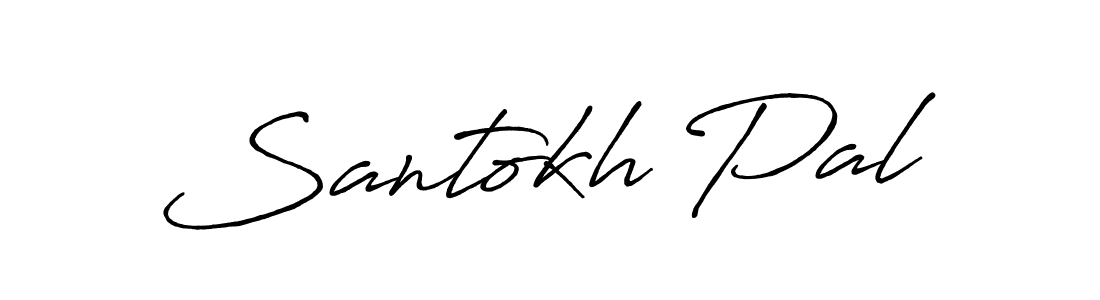 Create a beautiful signature design for name Santokh Pal. With this signature (Antro_Vectra_Bolder) fonts, you can make a handwritten signature for free. Santokh Pal signature style 7 images and pictures png