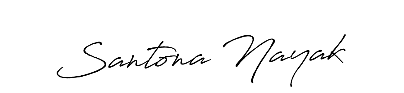 It looks lik you need a new signature style for name Santona Nayak. Design unique handwritten (Antro_Vectra_Bolder) signature with our free signature maker in just a few clicks. Santona Nayak signature style 7 images and pictures png