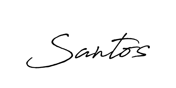 Also we have Santos name is the best signature style. Create professional handwritten signature collection using Antro_Vectra_Bolder autograph style. Santos signature style 7 images and pictures png