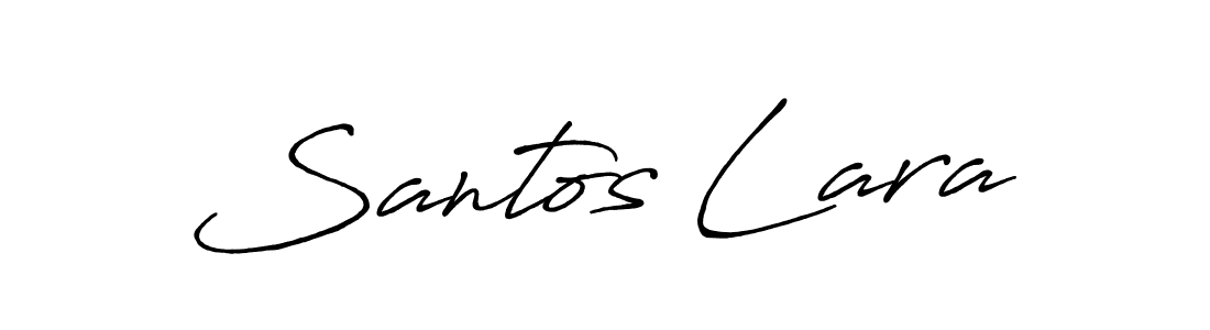 How to make Santos Lara signature? Antro_Vectra_Bolder is a professional autograph style. Create handwritten signature for Santos Lara name. Santos Lara signature style 7 images and pictures png