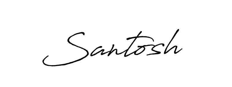 Make a beautiful signature design for name Santosh . Use this online signature maker to create a handwritten signature for free. Santosh  signature style 7 images and pictures png