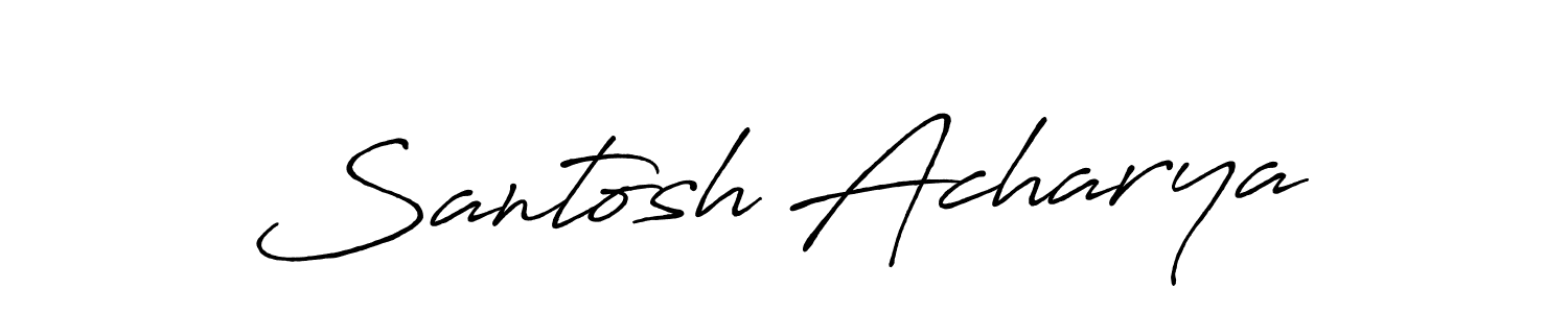 This is the best signature style for the Santosh Acharya name. Also you like these signature font (Antro_Vectra_Bolder). Mix name signature. Santosh Acharya signature style 7 images and pictures png