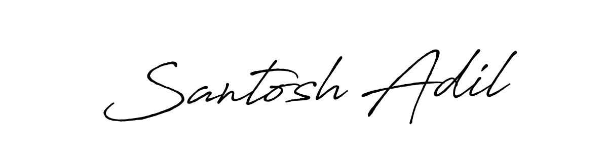 How to Draw Santosh Adil signature style? Antro_Vectra_Bolder is a latest design signature styles for name Santosh Adil. Santosh Adil signature style 7 images and pictures png